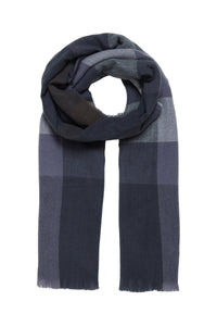 Fransa Frberry Vintage Indigo Supersoft Check Blanket Scarf, 20611068