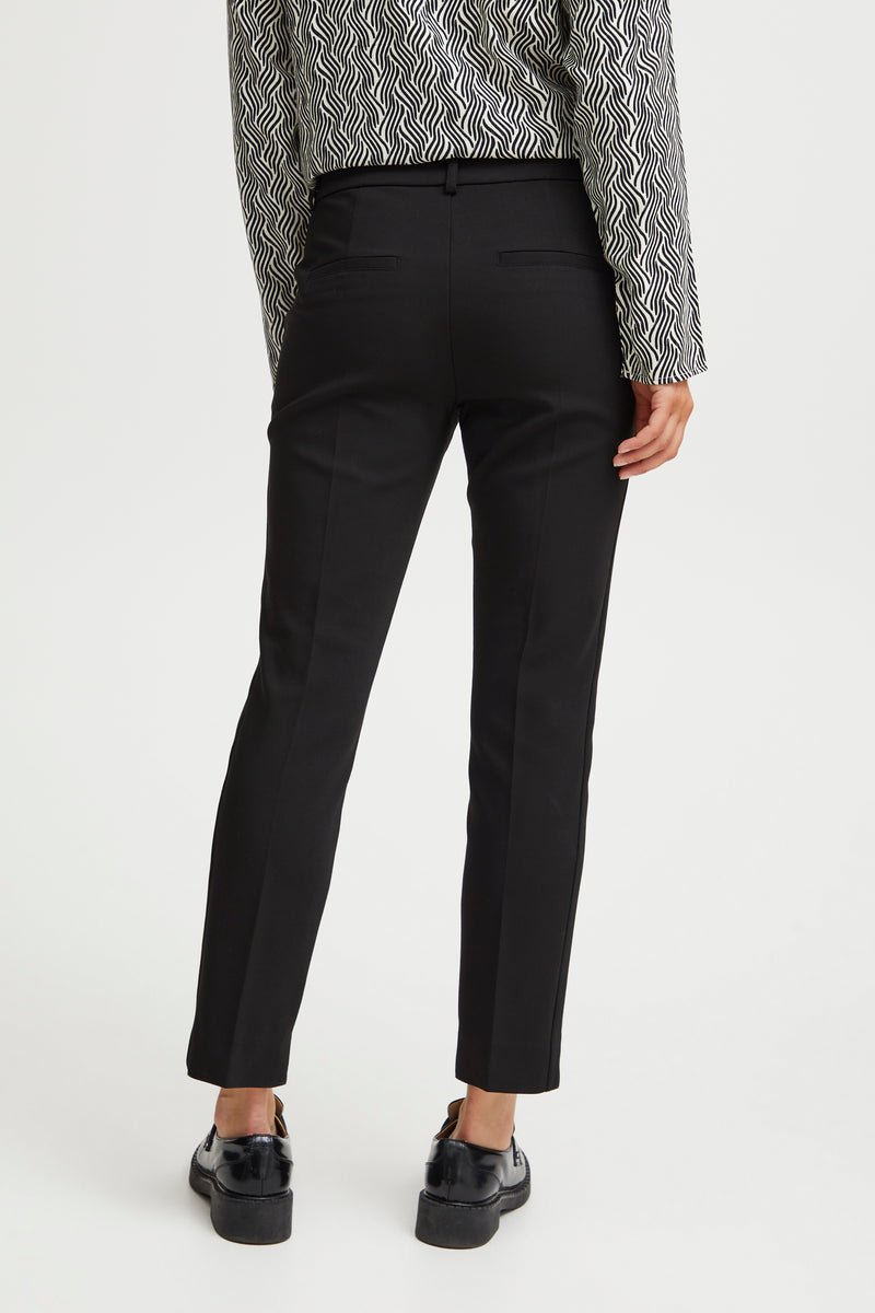 Fransa Tessa Black Slim Leg Cigarette Trousers, 20611257