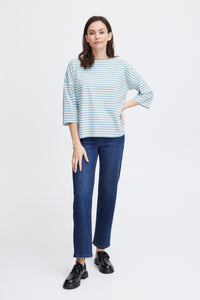 Fransa FrSiva Endless Sky Oversized Striped Top, 20611666