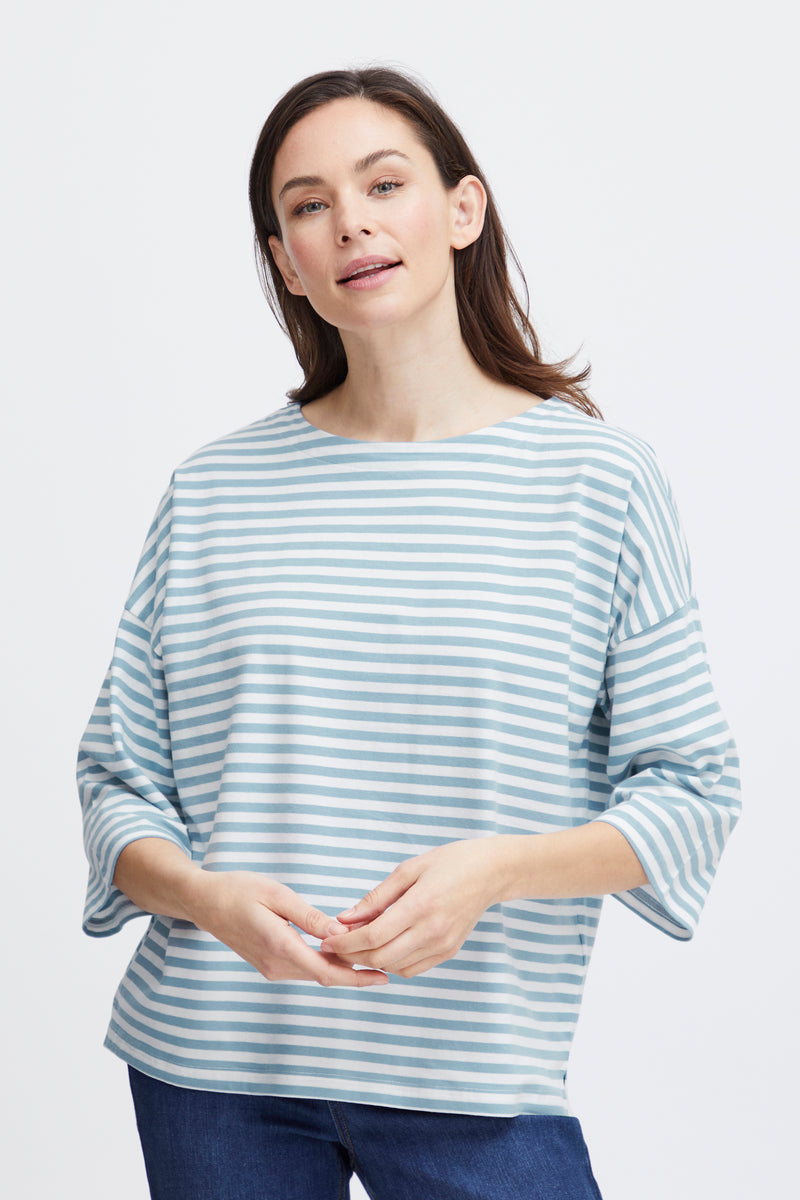 Fransa FrSiva Endless Sky Oversized Striped Top, 20611666