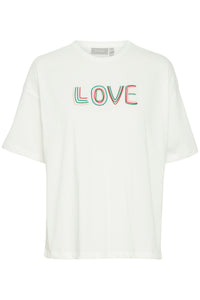 Fransa FrKoko Blanc de Blanc Oversized 'LOVE' T-Shirt, 20613772