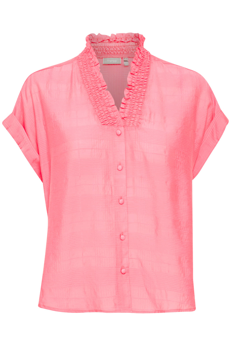 Fransa Tiani Pink Carnation Relaxed Fit Shirt, 20613842