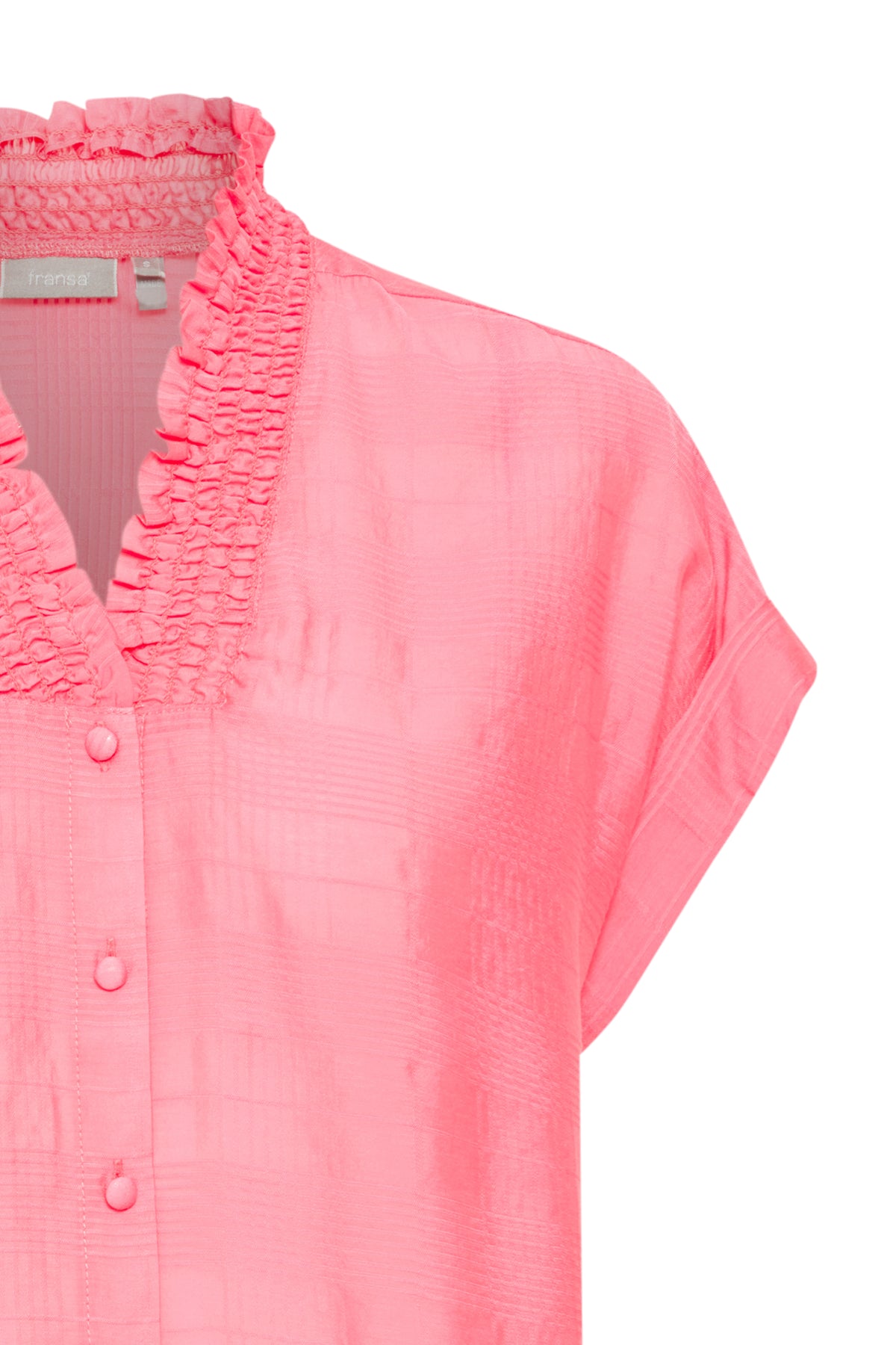 Fransa Tiani Pink Carnation Relaxed Fit Shirt, 20613842