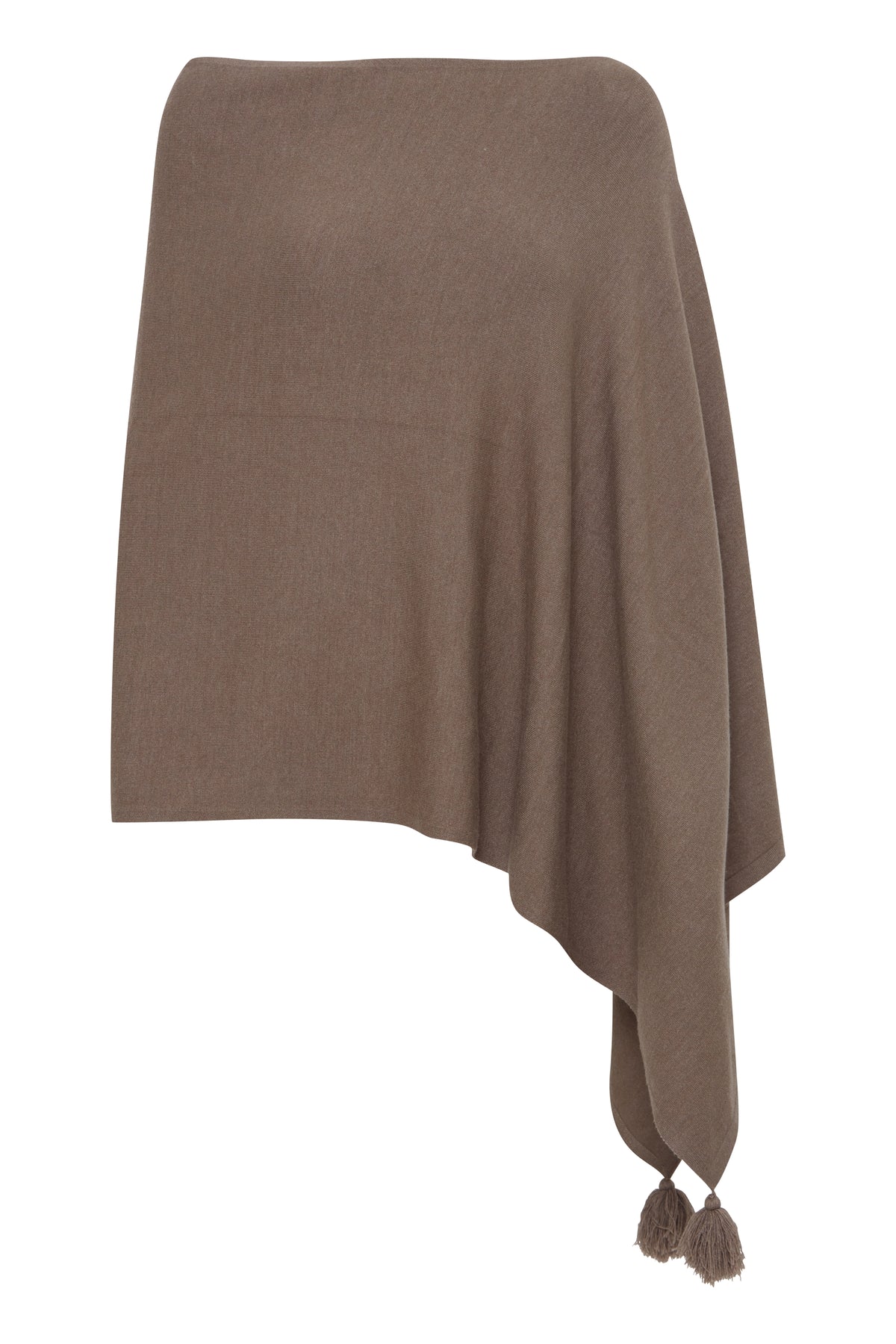 Fransa FrAnna Walnut Melange Knit Poncho, 20614911