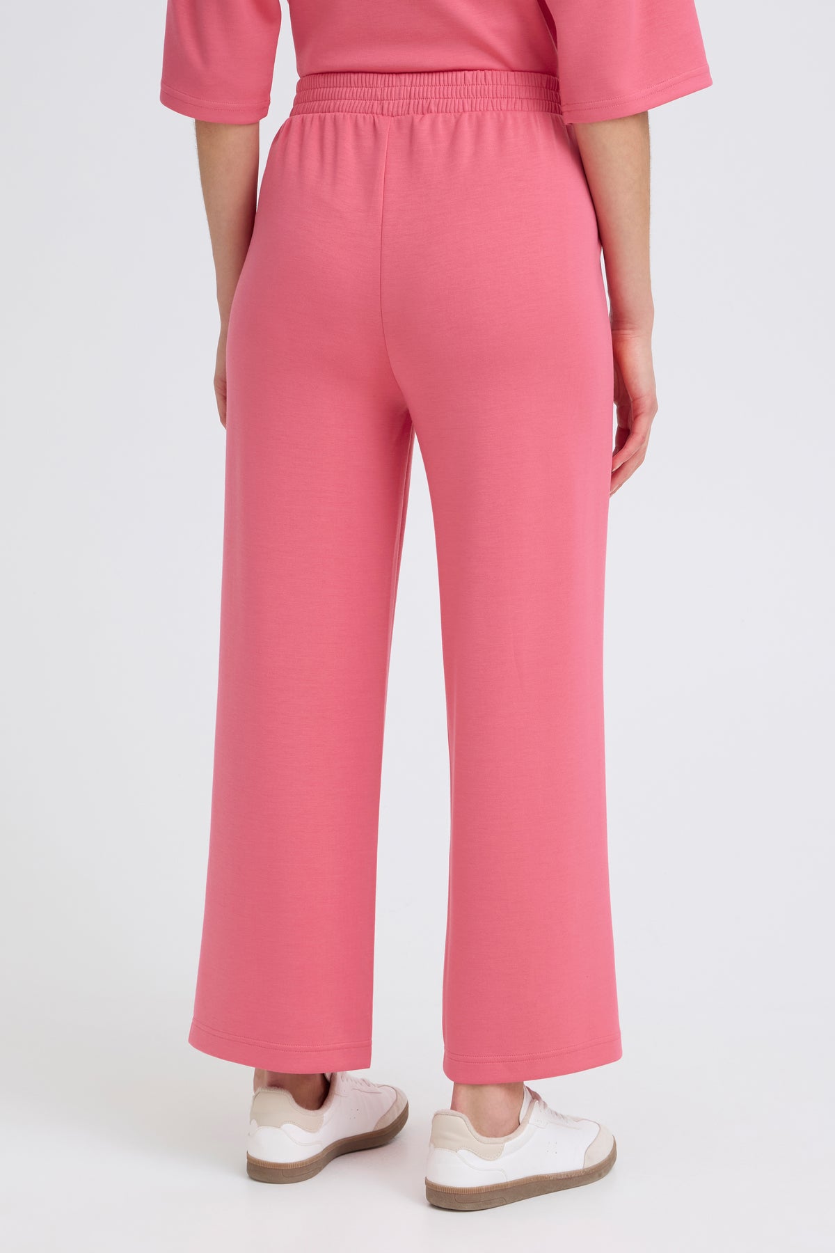 Fransa FrAurora Honeysuckle Pink Wide Leg 7/8 Modal Joggers, 20615493