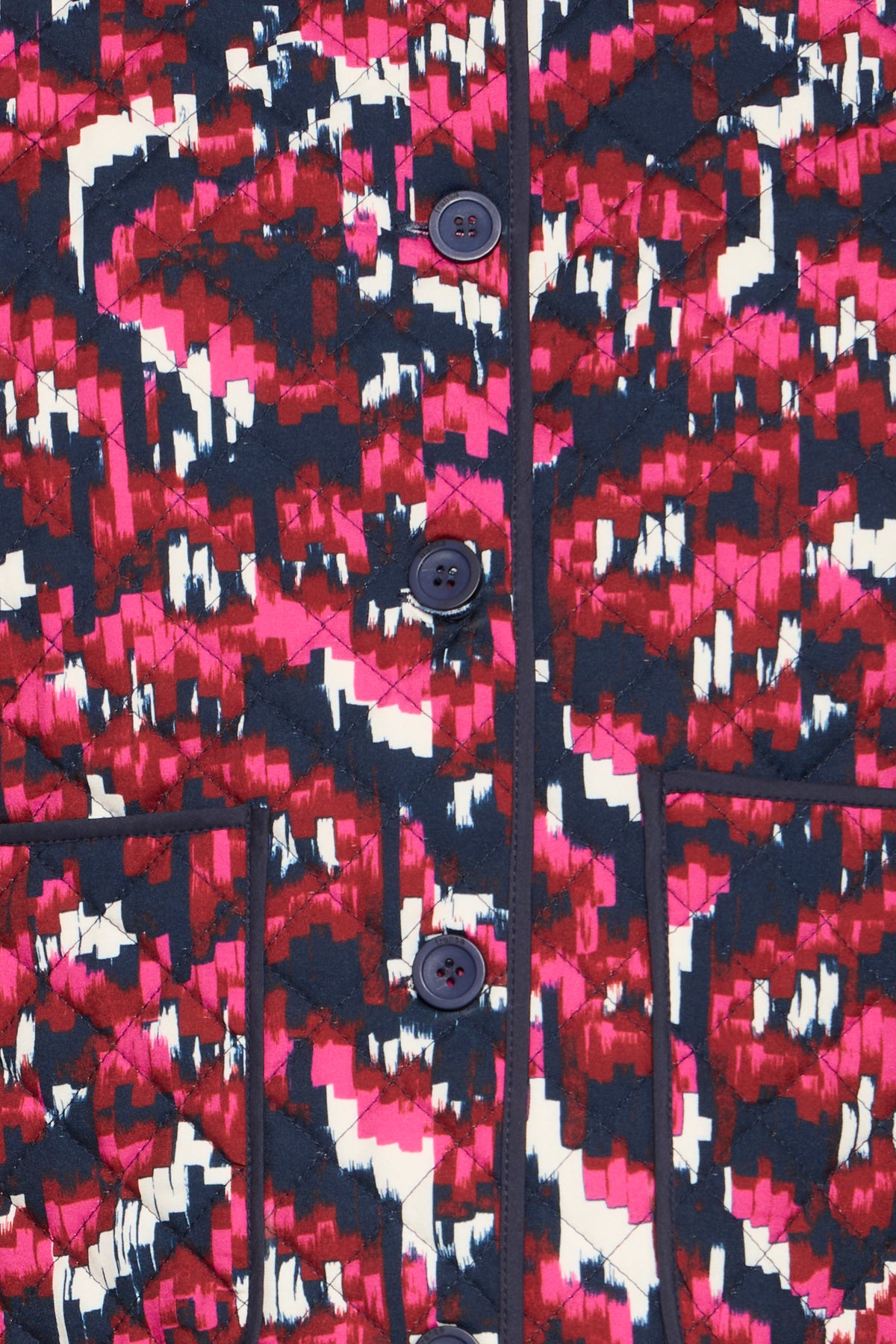 Fransa FrClaudine Very Berry Printed Quilted Jacket, 20617085