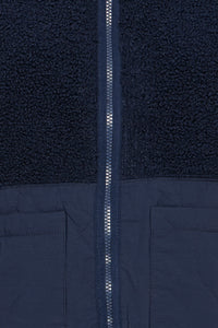 Fransa FrMikala Navy Blazer Teddy Quilted Gilet