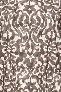 Fransa FrSeen Smokey Olive Abstract Print 3/4 Sleeve Top, 20617416