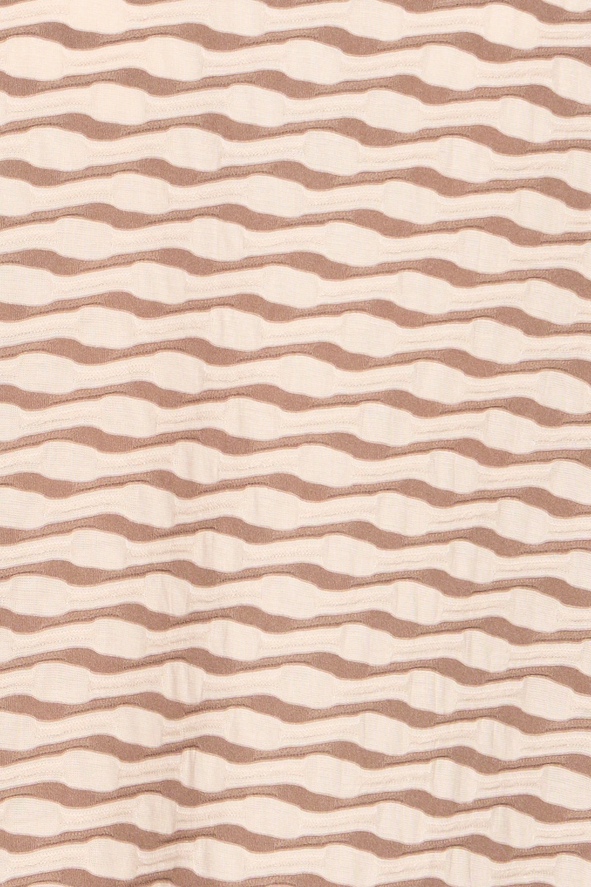 Fransa FrNiamy Taupe Wavy Printed Top, 20617985