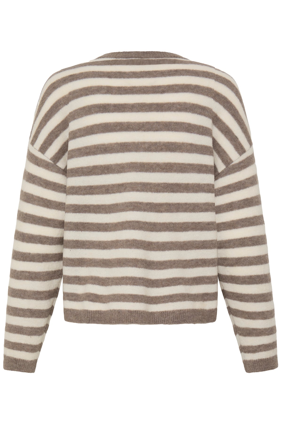 Fransa FrIdaa Driftwood Taupe Striped Supersoft Knit, 20618351