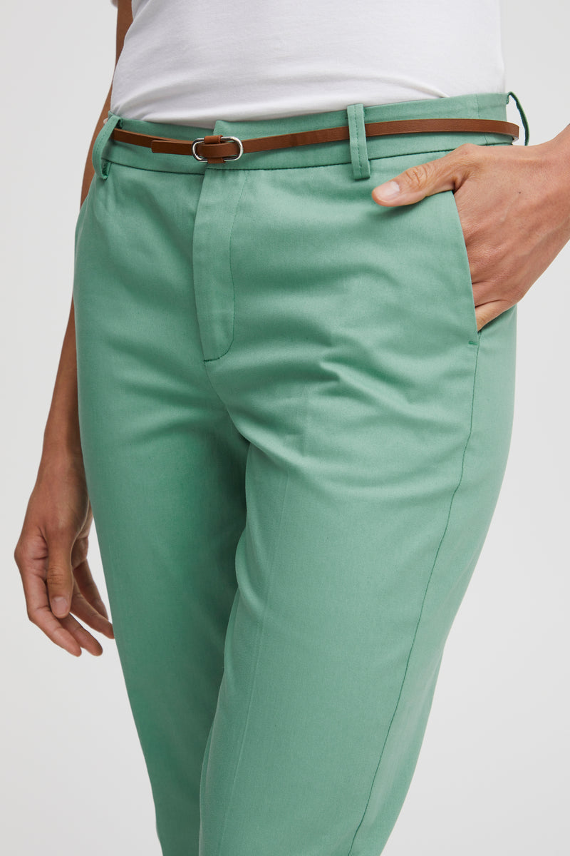 B.Young Days Creme de Menthe Chino Trousers with Belt, 20803473