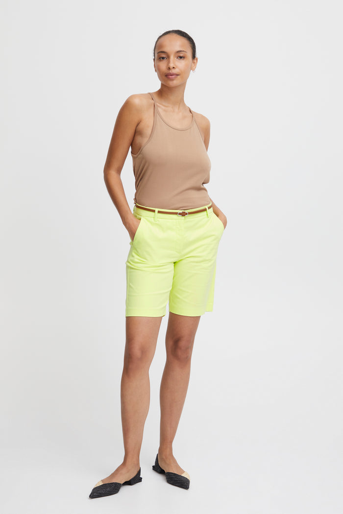 B.Young Bydays Sunny Lime Chino Shorts with Belt, 20805588