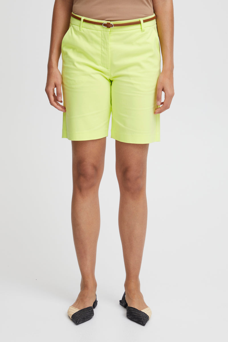 B.Young Bydays Sunny Lime Chino Shorts with Belt, 20805588