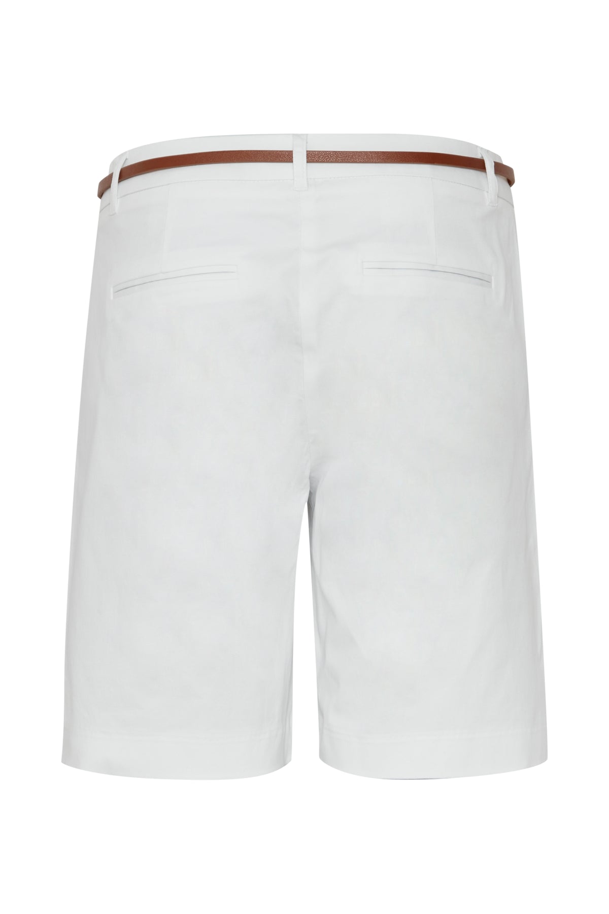 B.Young Bydays Marshmallow White Chino Shorts with Belt, 20805588