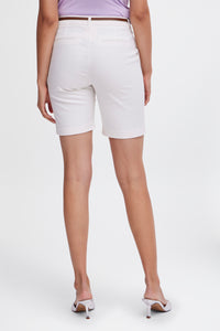 B.Young Bydays Marshmallow White Chino Shorts with Belt, 20805588