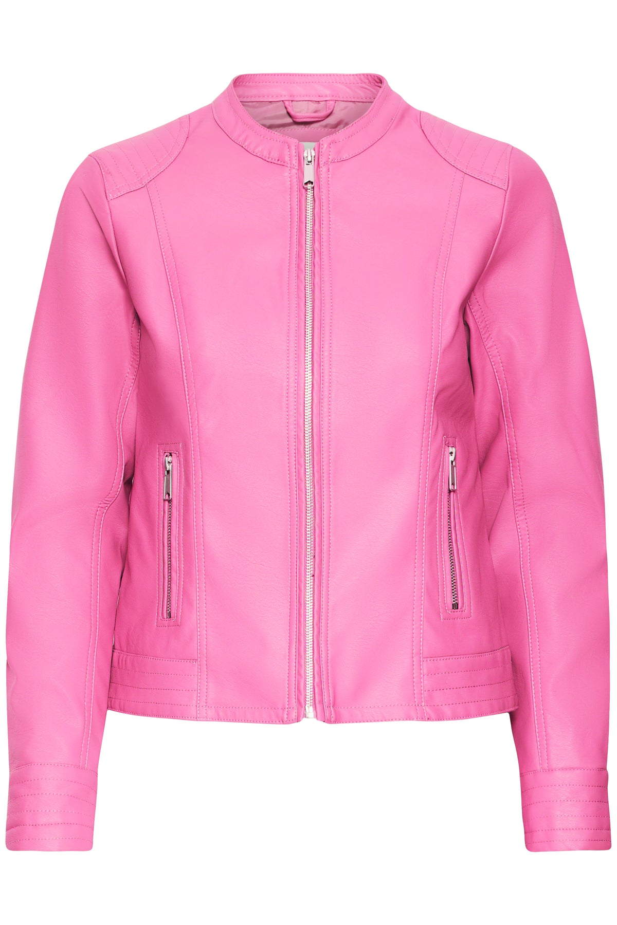 B.Young Byacom Phlox Pink Faux Leather Jacket, 20809396