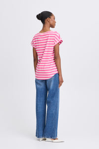 B.Young ByPamila Phlox Pink Stripe T-Shirt, 20809561