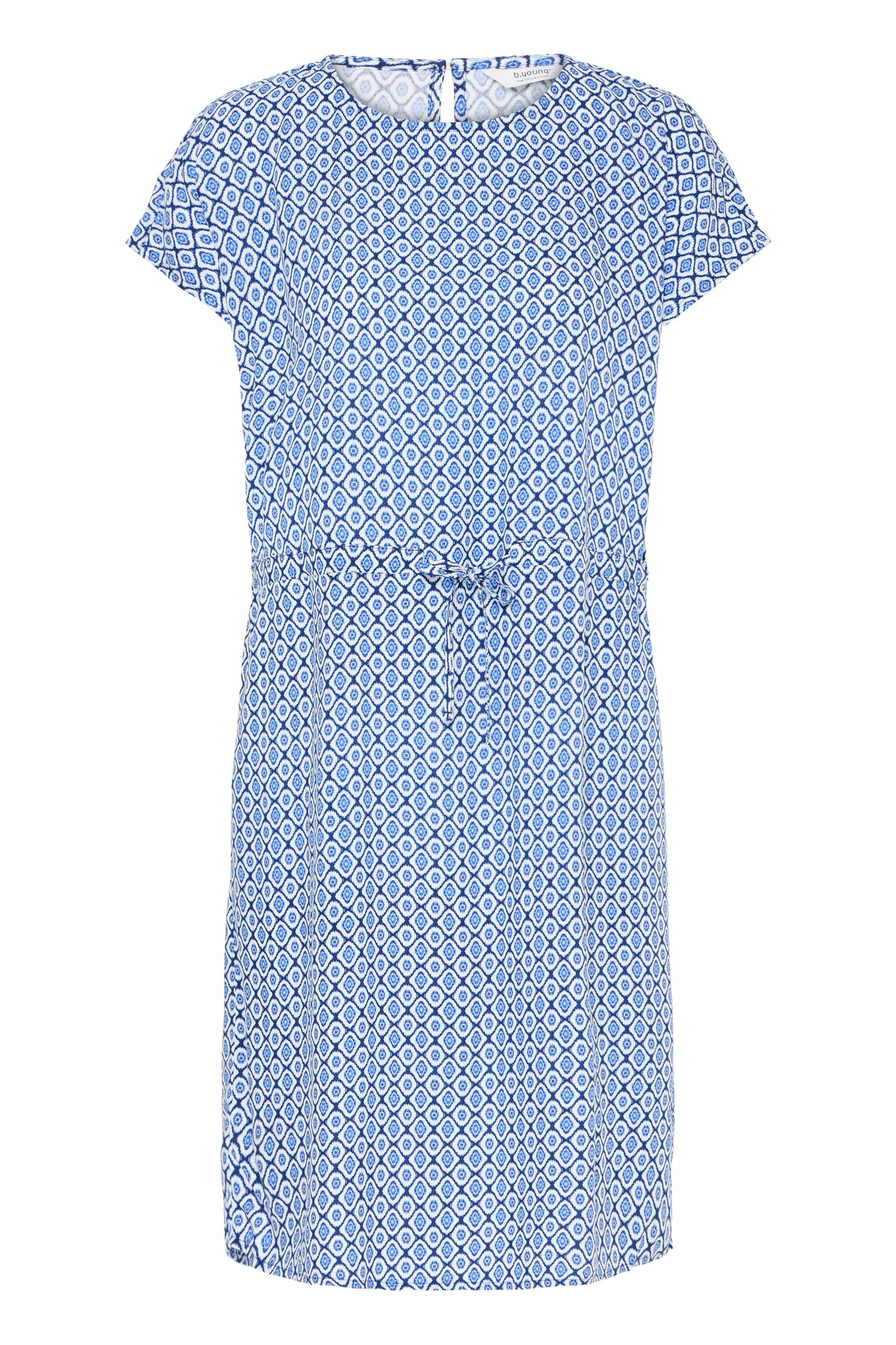 B.Young ByMmjoella Medieval Blue Relaxed Fit Knee Length Dress, 20811226