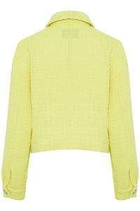 B.Young Bydadena Sunny Lime Cropped Boucle Jacket, 20814270