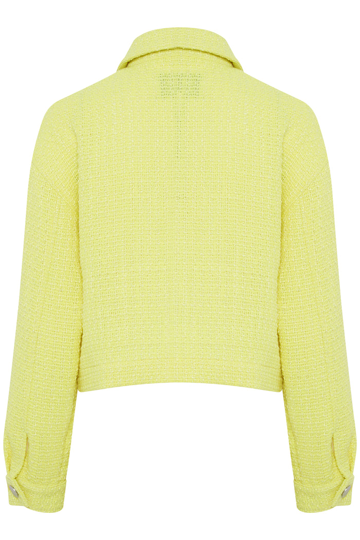 B.Young Bydadena Sunny Lime Cropped Boucle Jacket, 20814270