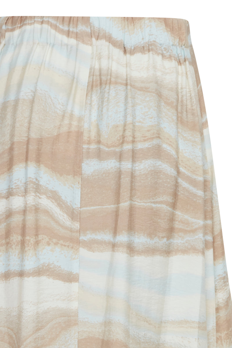 B.Young Byihamma Cement Marble Mix Printed A-Line Midi Skirt, 20814934