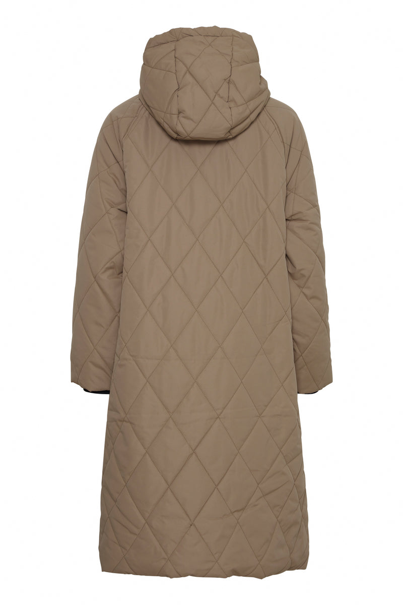 B.Young ByBelis Sepia Tint Quilted Oversized Coat, 20815108