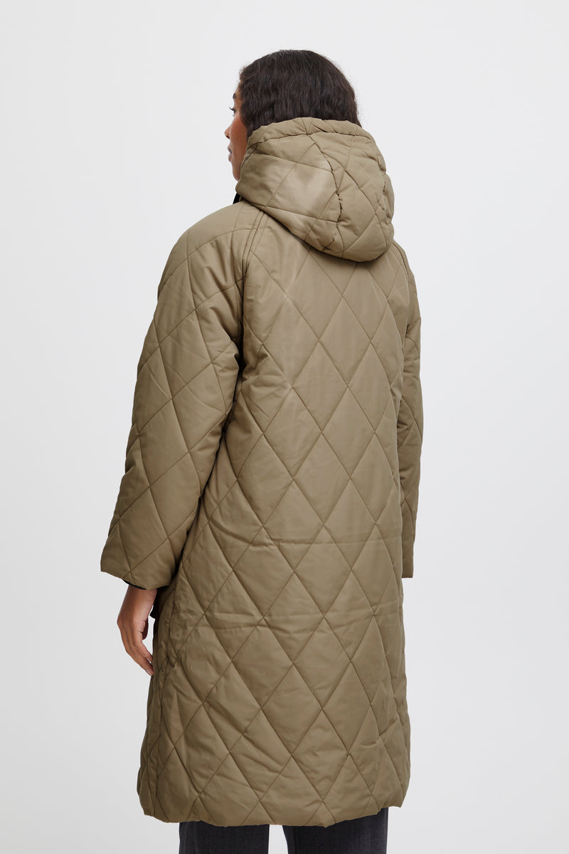 B.Young ByBelis Sepia Tint Quilted Oversized Coat, 20815108