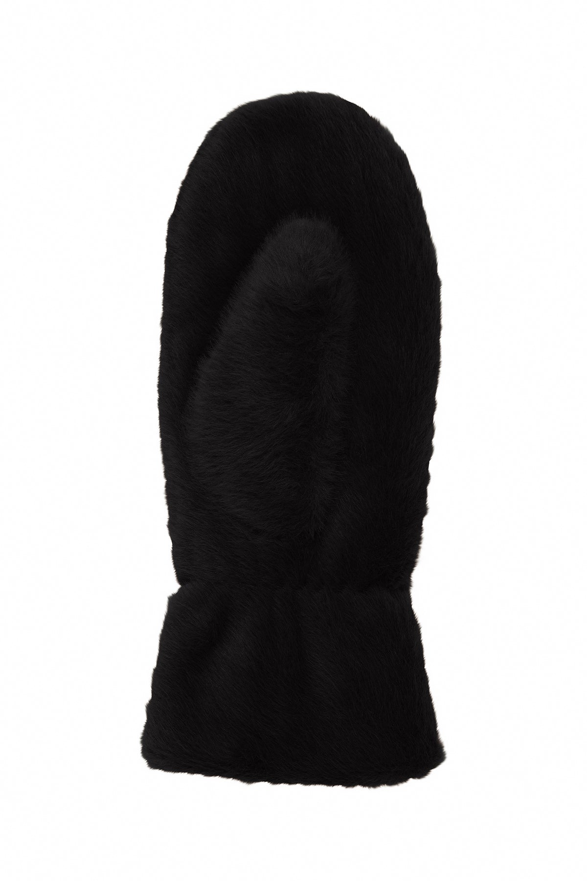 B.Young Bawolfie Black Faux Fur Gloves