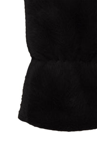 B.Young Bawolfie Black Faux Fur Gloves