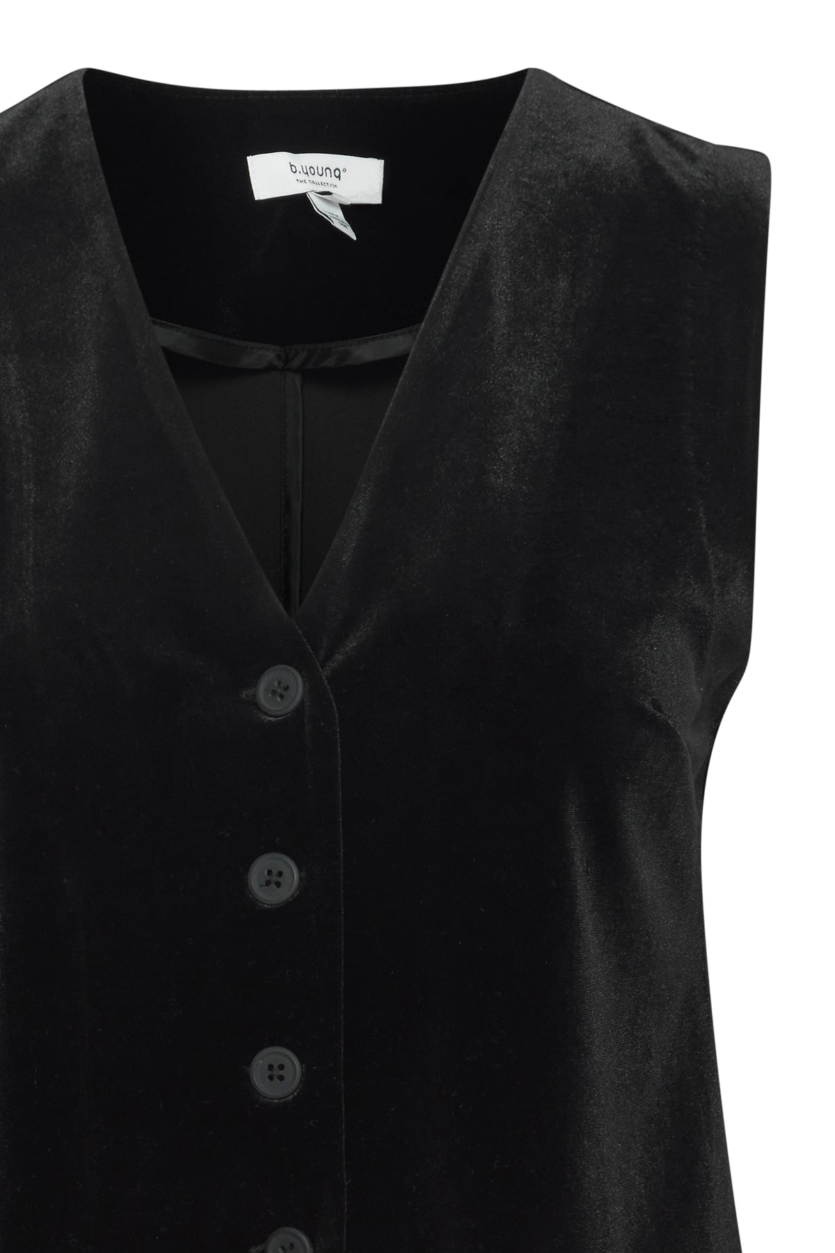 B.Young Byperlina Black Velvet Waistcoat, 20815931