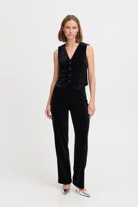 B.Young Byperlina Black Velvet Waistcoat, 20815931