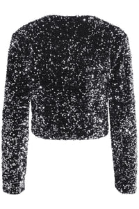 B.Young ByPaillet Silver Sequin Bow Jacket, 20815986