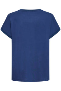 B.Young ByPanyax Medieval Blue Silky Front T-Shirt