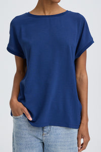 B.Young ByPanyax Medieval Blue Silky Front T-Shirt