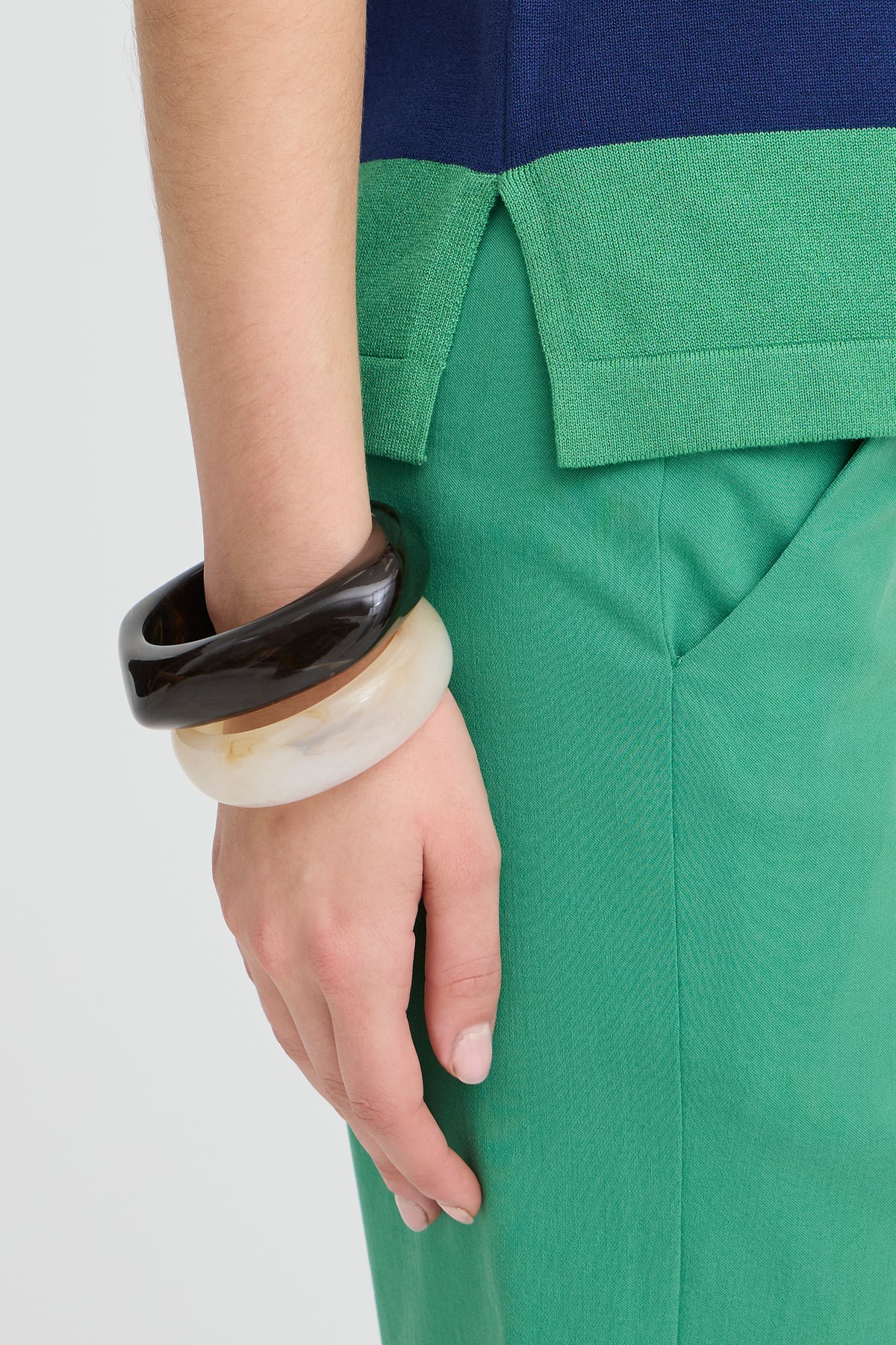 B.Young ByMmorla Parfait Pink Colourblock Stripe Knit