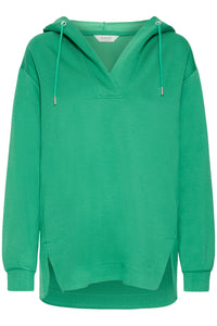 B.Young ByPusti Leprechaun Green Dipped Hem Modal Hoodie, 20818586