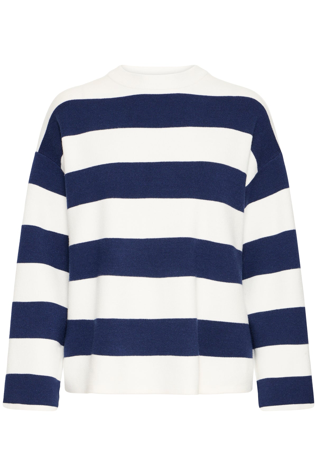 B.Young ByOtari Medieval Blue Striped Supersoft Knit