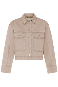 B.Young ByLupina Nomad Beige Denim Jacket, 20818742
