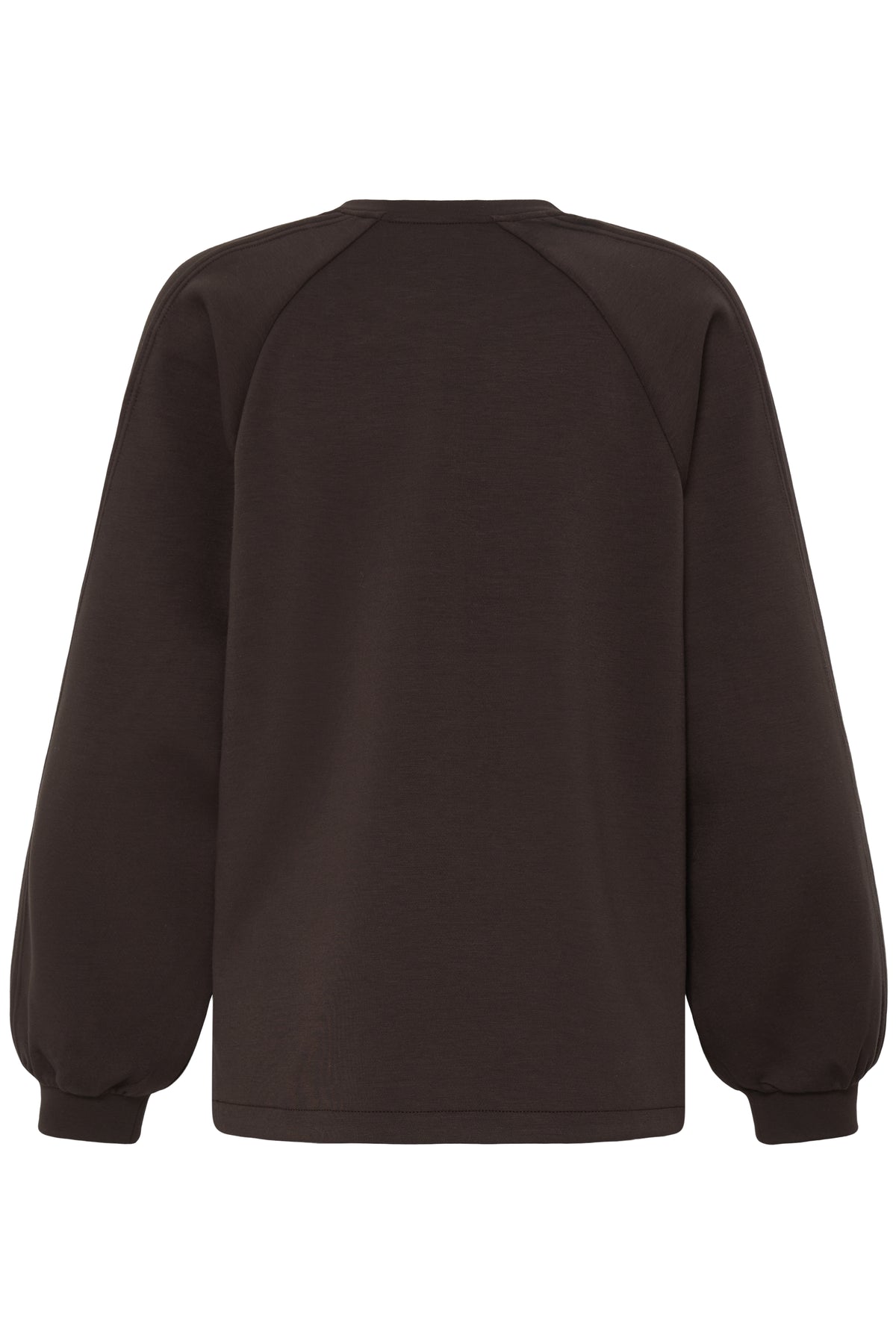 B.Young ByPusti Java Brown Modal Sweatshirt with Dipped Hem