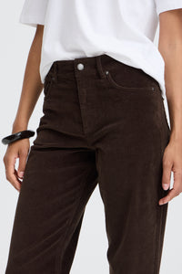 B.Young ByDasik Java Brown Cord Wide Leg Trousers