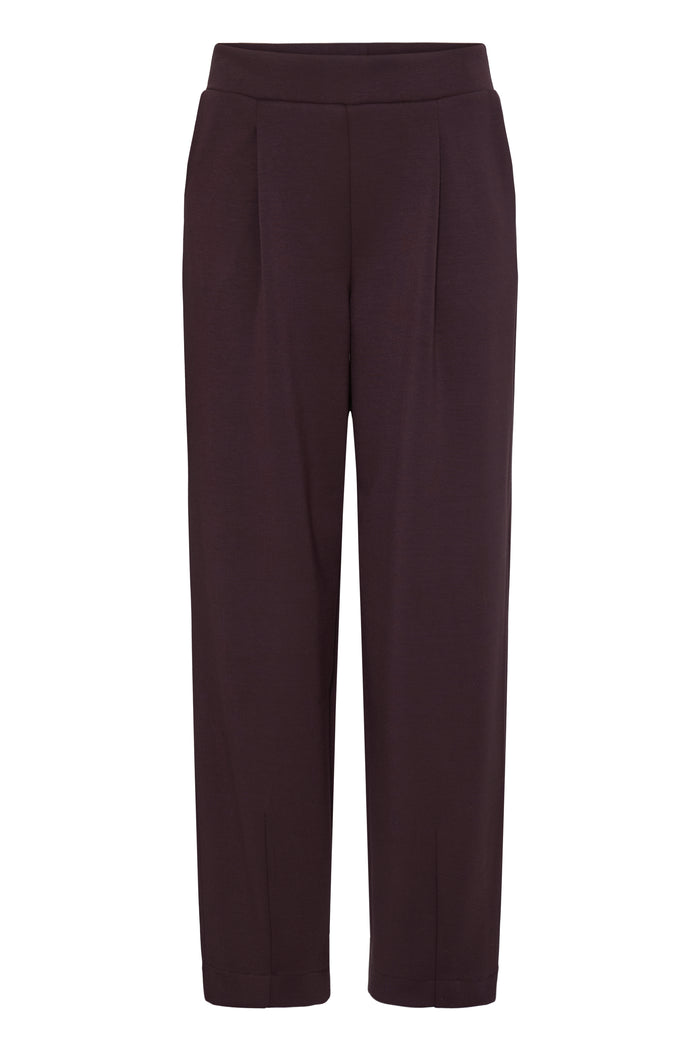 B.Young ByPusti Fudge Burgundy Modal Barrel Leg Joggers, 20819666