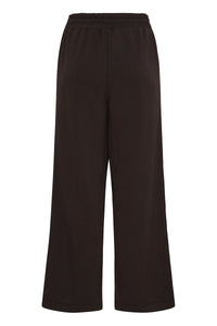 B.Young ByPusti Fudge Burgundy Modal Wide Leg Joggers with Piping Trim, 20819667