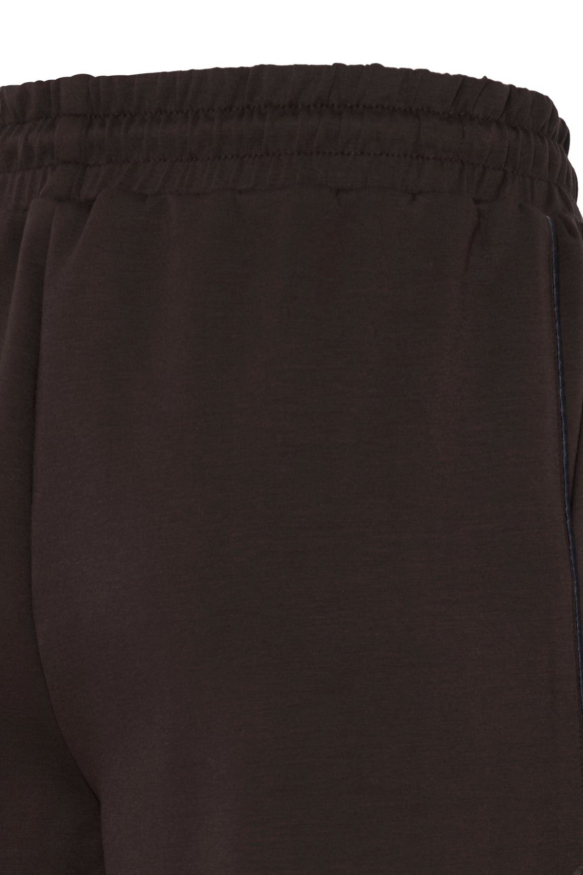 B.Young ByPusti Fudge Burgundy Modal Wide Leg Joggers with Piping Trim, 20819667