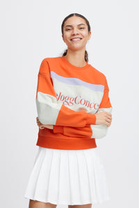 The Jogg Concept JcSaki Flame Mix Colourblock Sweatshirt, 22800442