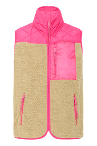 The Jogg Concept JCBerri Beetroot Pink Teddy Gilet