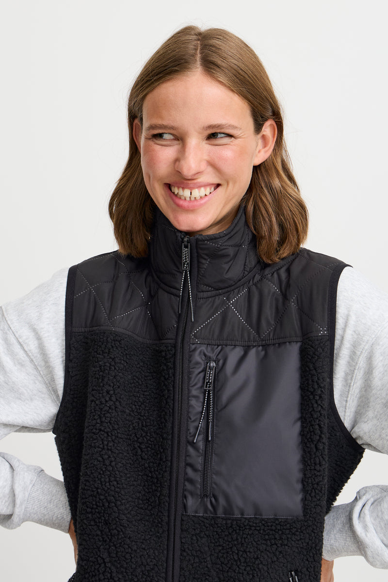 The Jogg Concept JCBerri Black Teddy Gilet