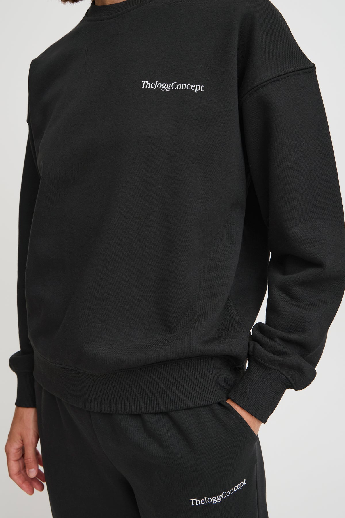 The Jogg Concept JCSaja Black Jersey Supersoft Sweatshirt