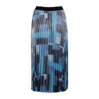 Coster Copenhagen Plisse Metallic Graphic Abstract Printed Midi Skirt, 241-4109