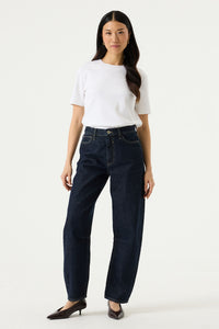 Garcia Chyla HighWaisted Dark Denim Barrel Leg Jeans, 282