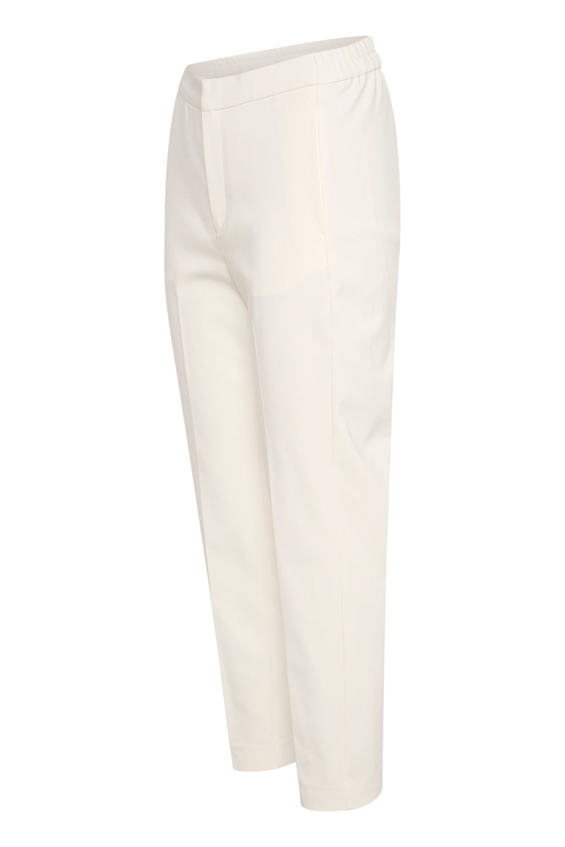 InWear Zella Whisper White Flat Slim Leg Trouser